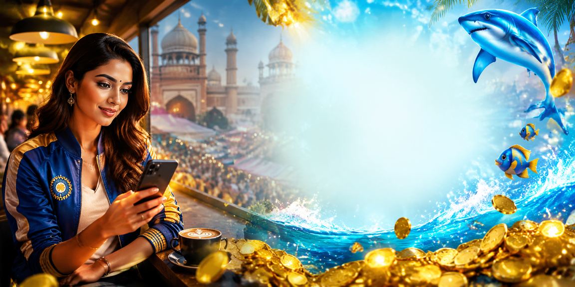 Exciting cricket betting scene in India showing sports fans and blue-gold theme
